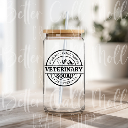 D050 - Veterinary Squad UV DTF Decal