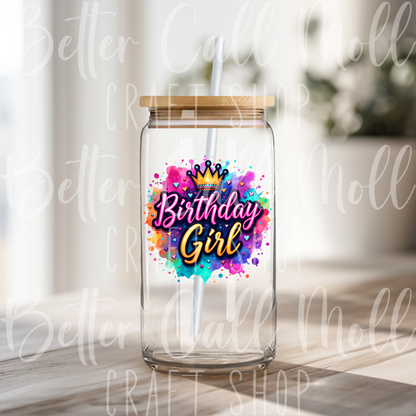 D046 - Birthday Girl UV DTF Decal