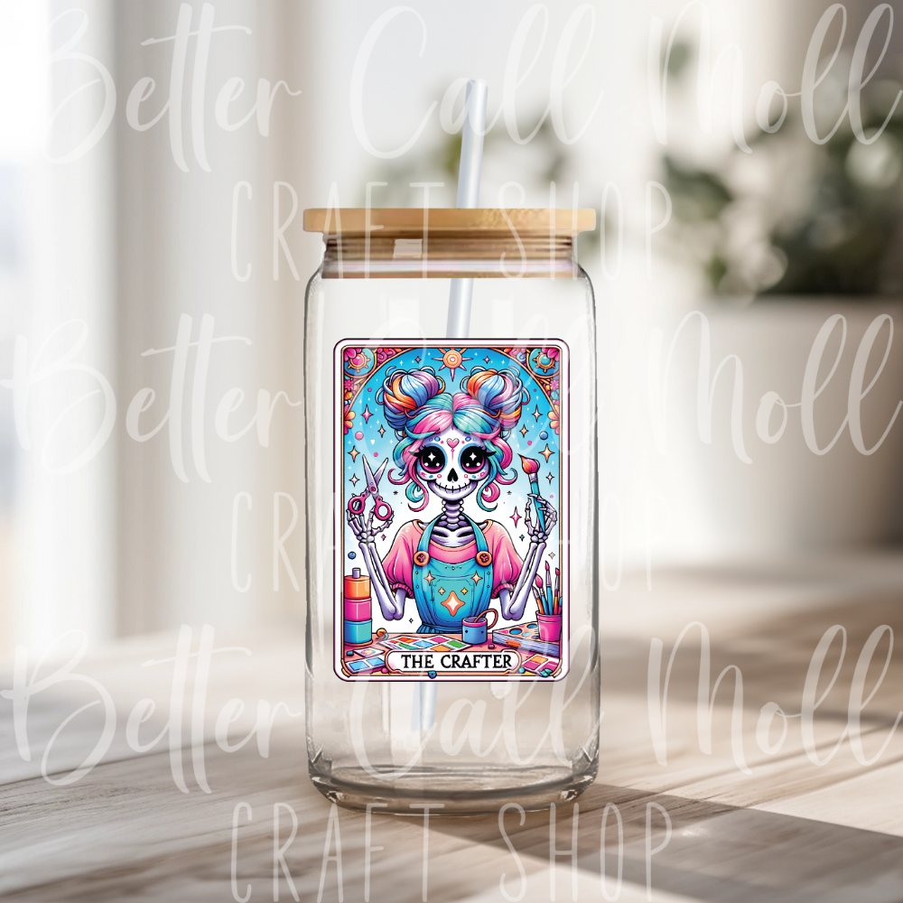 The Crafter Tarot Card UV DTF Decal