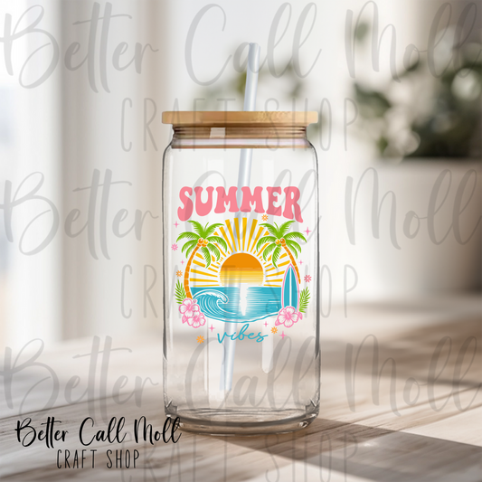 Summer Vibes UV DTF Decal