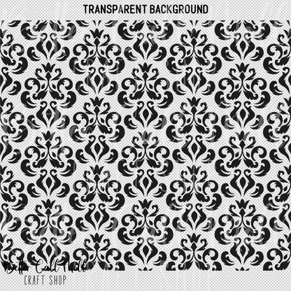 Damask UV DTF 20/30oz Skinny Tumbler Wrap