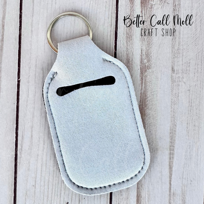 Hand Sanitizer Holder Keychain Sublimation Blank