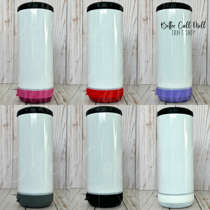 Bluetooth Speaker 4-in-1 Can Cooler Glossy Sublimation Tumbler