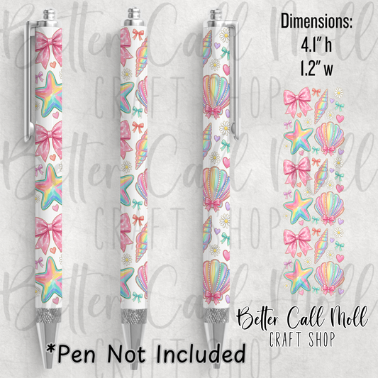 Iridescent Summer UV DTF Pen Wrap