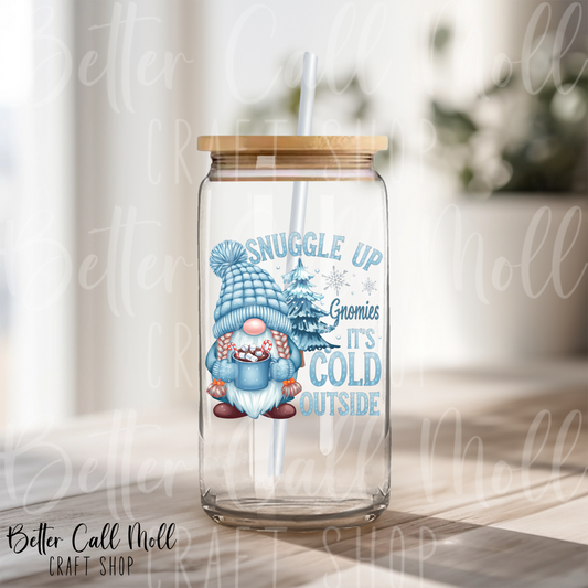 Snuggle Up Gnomies 1 UV DTF Decal