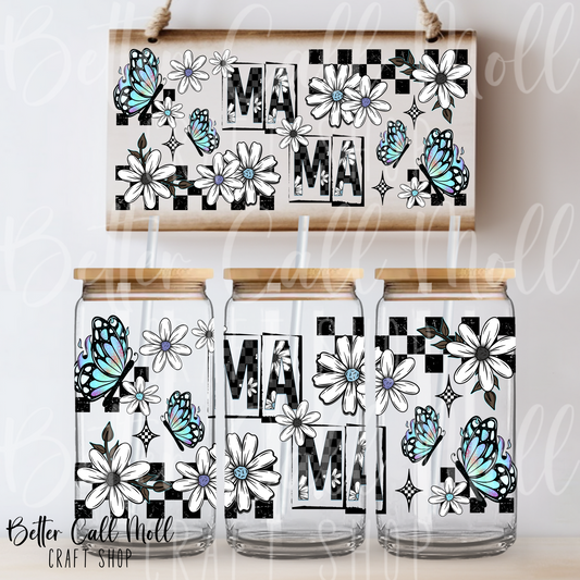 Mama Butterflies UV DTF 16oz Tumbler Wrap