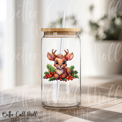 Baby Reindeer UV DTF Decal