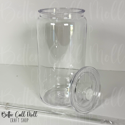 16oz CLEAR Acrylic Tumbler
