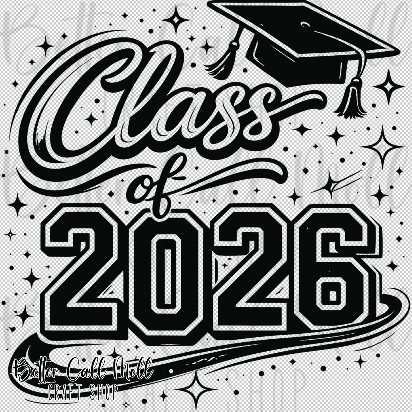 Class of 2026 UV DTF Decal