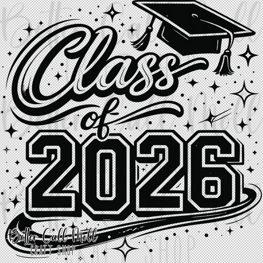 Class of 2026 UV DTF Decal