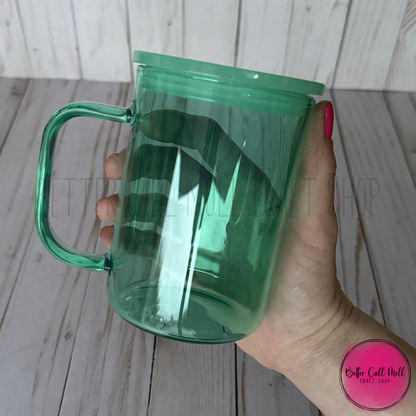 17oz Jelly Glass Sublimation Mug