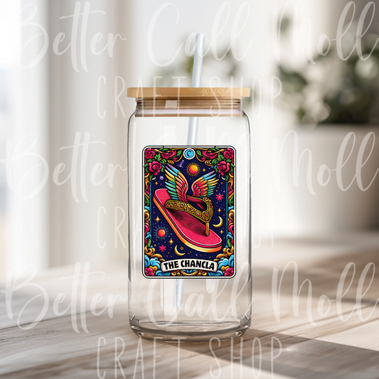 The Chancla Tarot Card UV DTF Decal