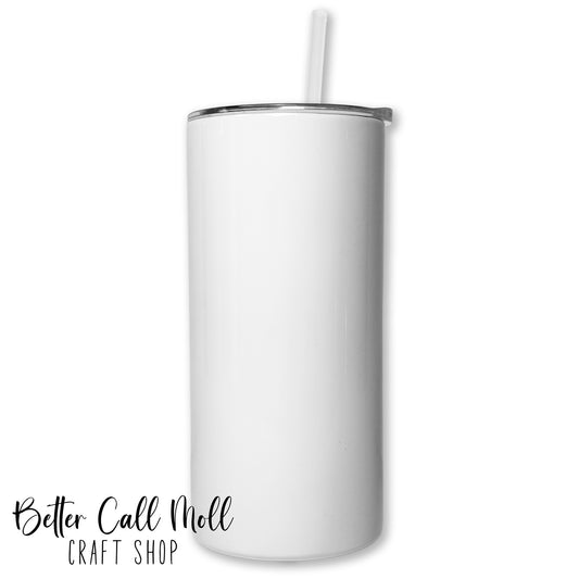15oz Glossy Skinny Sublimation Tumbler
