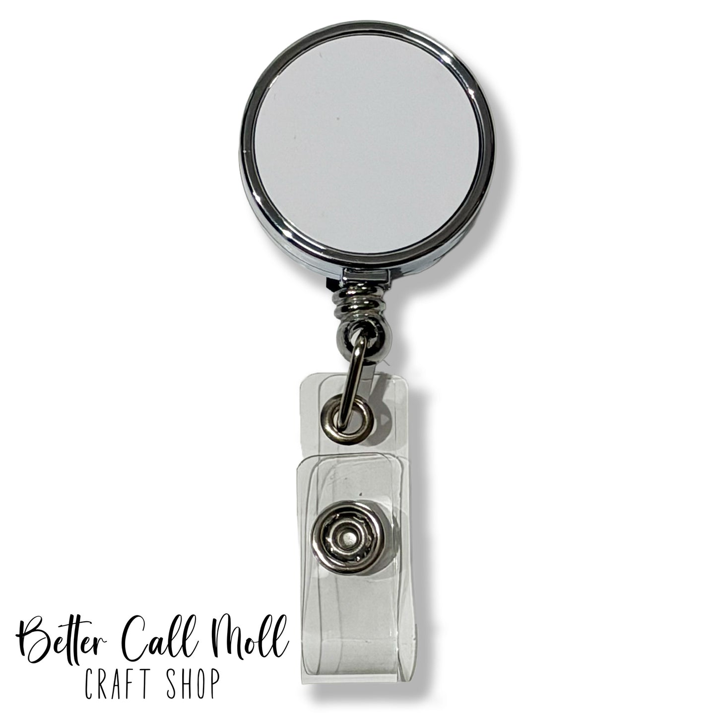 Retractable Badge Reel Sublimation Blank