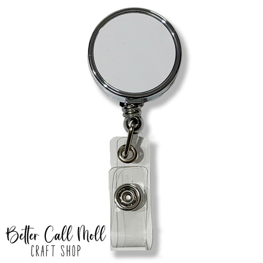 Retractable Badge Reel Sublimation Blank