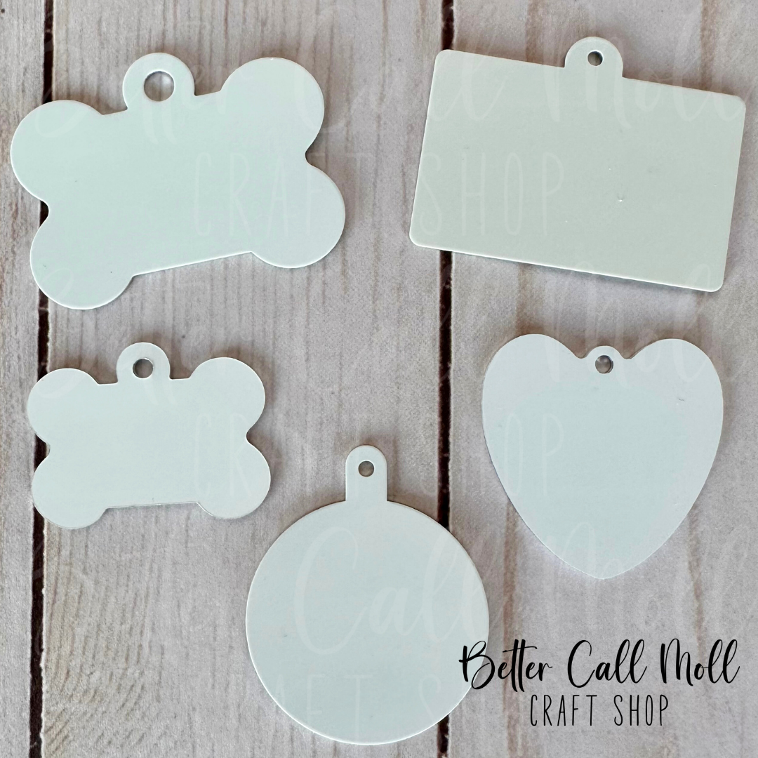 Pet ID Tag Metal Sublimation Blank