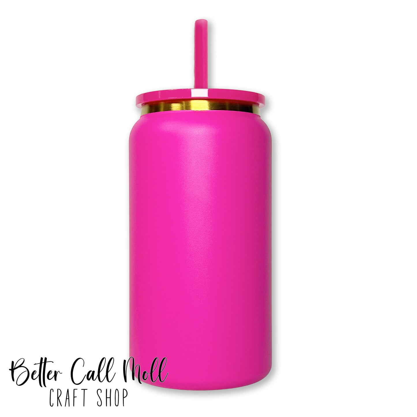 16oz Gold Plated Powder Coated STAINLESS STEEL Tumbler | Multiple Colors Available
