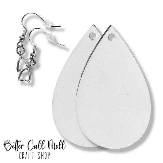 1.5" Teardrop Earring Sublimation Blanks