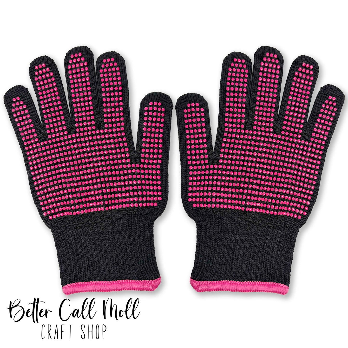Heat Resistant Gloves with Silicone Grip | 2 Gloves | One-Size Fits All