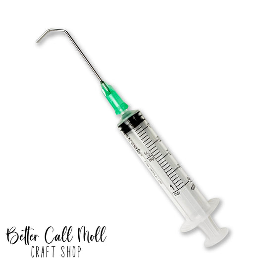 Syringe with Bent Tip for Snow Globe Tumblers