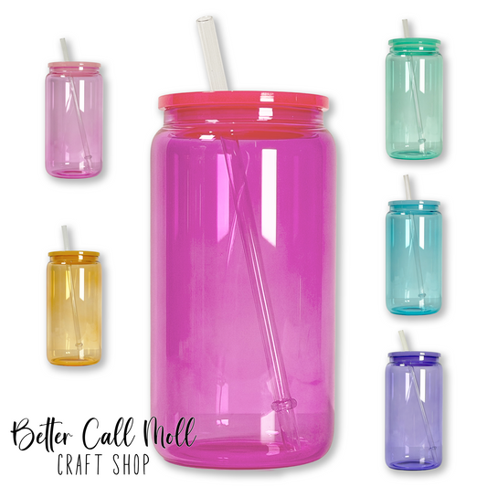 16oz Jelly GLASS Sublimation Tumbler
