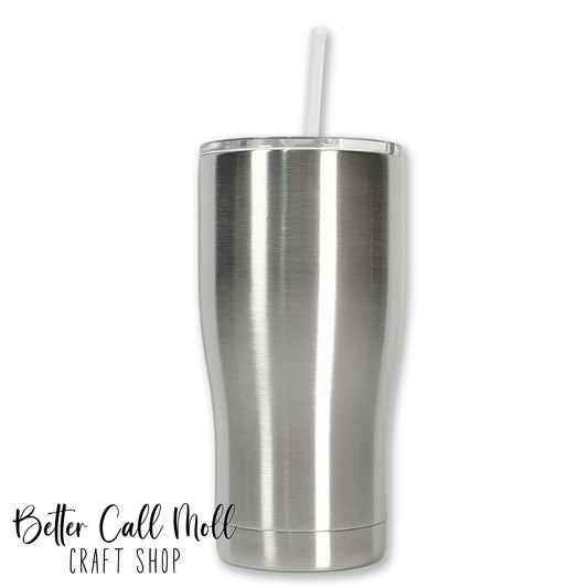 20oz Smooth Curve Stainless Steel Tumbler
