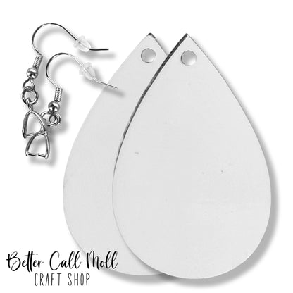 1.75" Teardrop Earring Sublimation Blanks