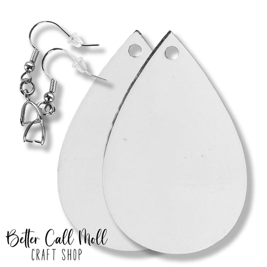 1.75" Teardrop Earring Sublimation Blanks