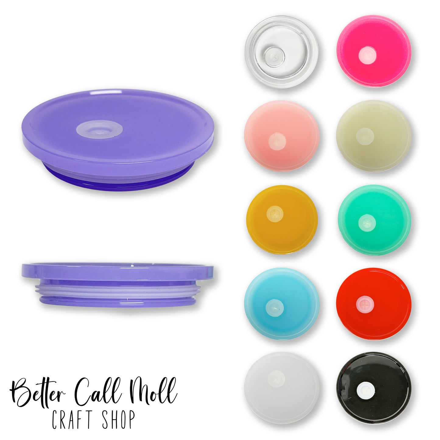 Colorful Acrylic Lid for 16oz Tumblers