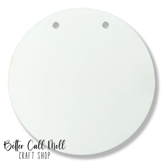 8"Door Sign Glossy MDF Sublimation Blank with Twine