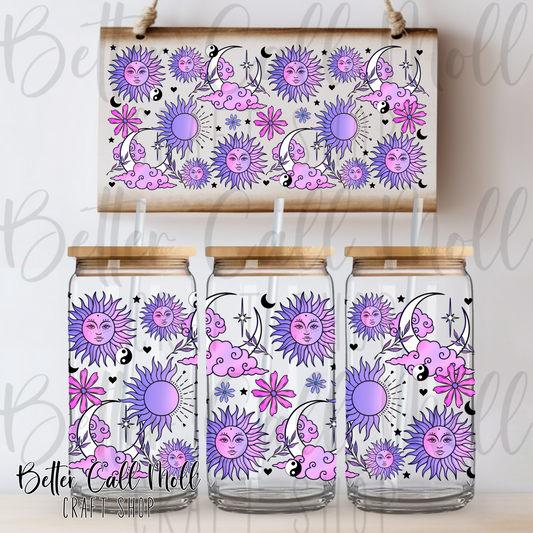 Celestial UV DTF 16oz Tumbler Wrap