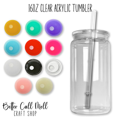16oz Clear Acrylic Tumbler