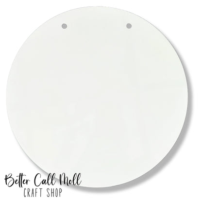 11.8" Door Sign Glossy MDF Sublimation Blank