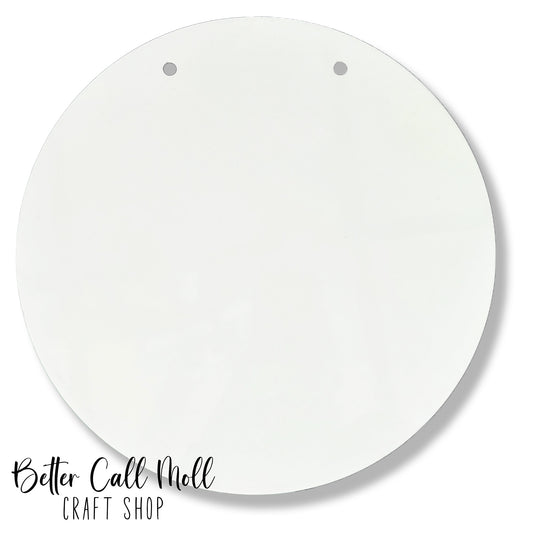 11.8" Door Sign Glossy MDF Sublimation Blank