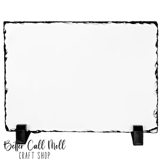 6x8" Rectangle Photo Rock Slate Sublimation Blank