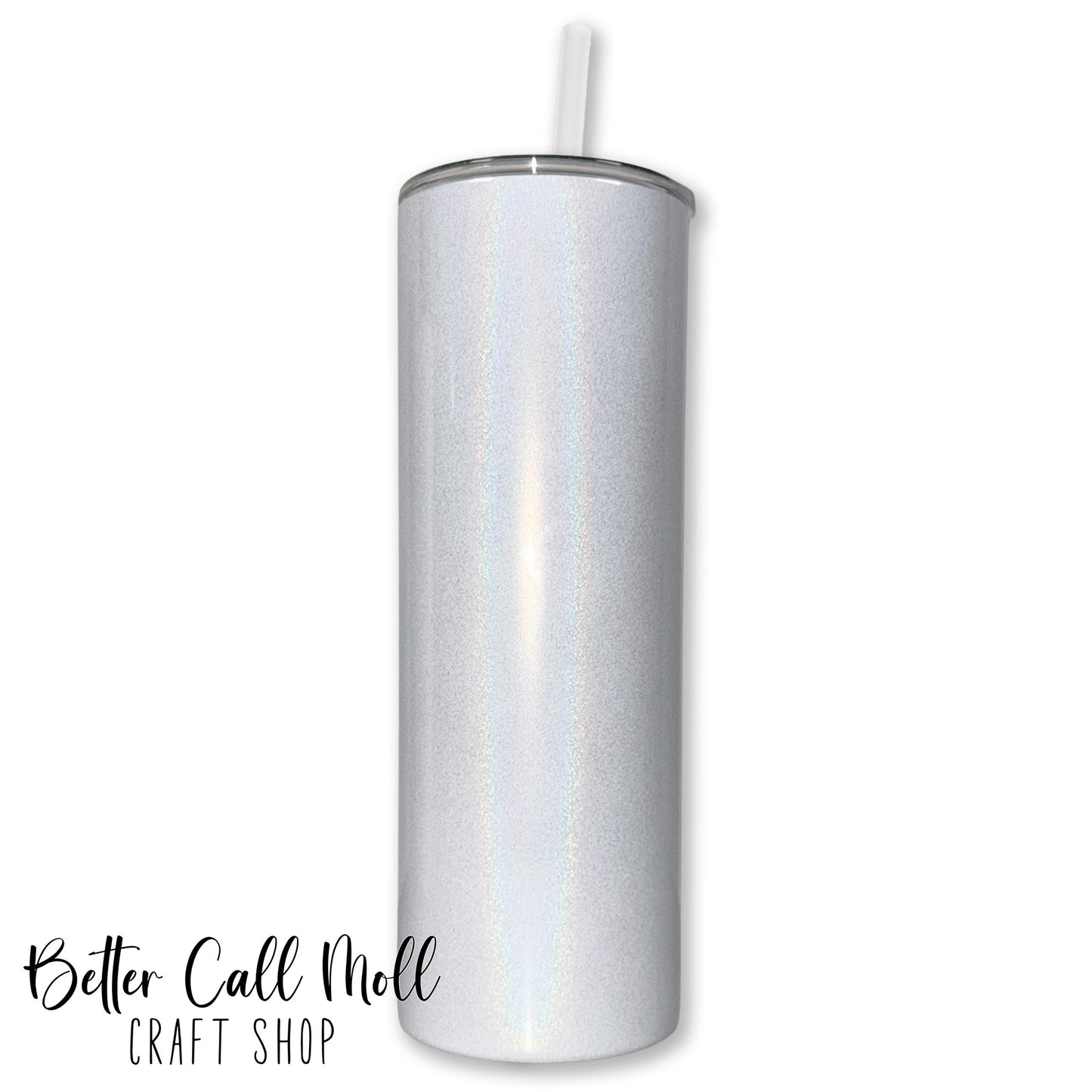 20oz Holographic Shimmer Skinny Sublimation Tumbler