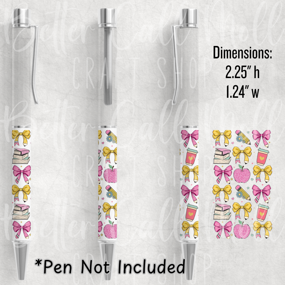 Teacher UV DTF Pen Wrap