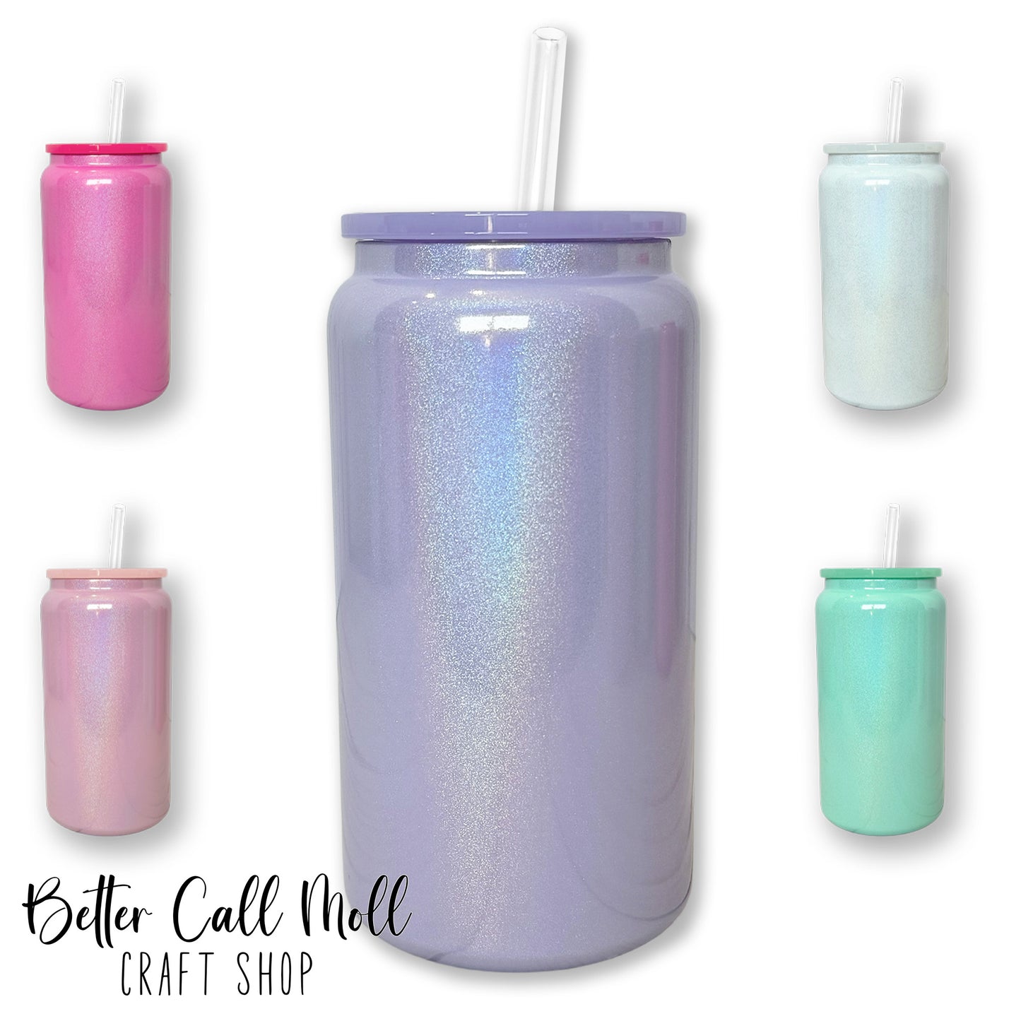 16oz Holographic Shimmer STAINLESS STEEL Sublimation Tumbler