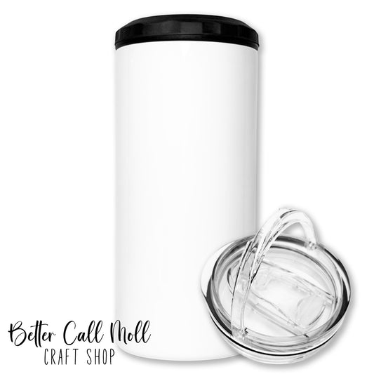 4-in-1 Glossy Can Cooler Sublimation Tumbler