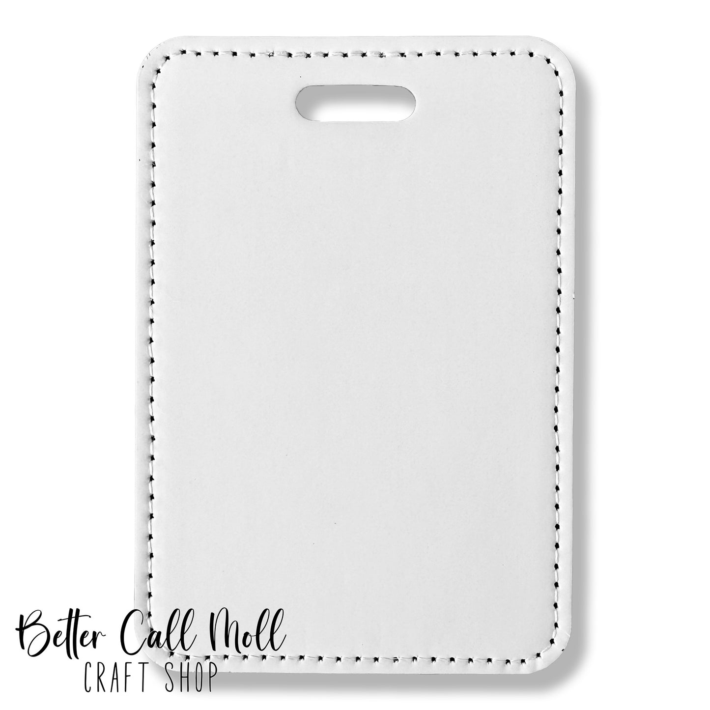 Luggage Tag Faux Leather Sublimation Blank