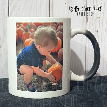 Thermal Black-to-White 11oz Sublimation Ceramic Mug