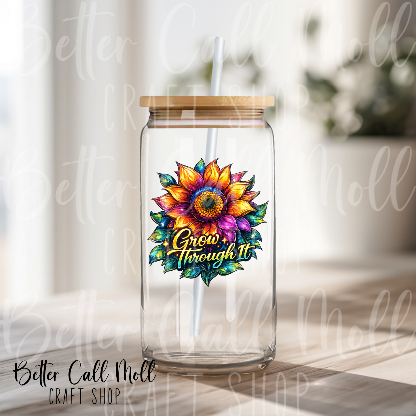 Grow Through It UV DTF Decal