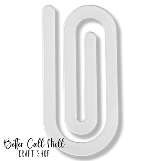 Acrylic Paper Clip Sublimation Blank – Jumbo Planner Clip / Bookmark Blank