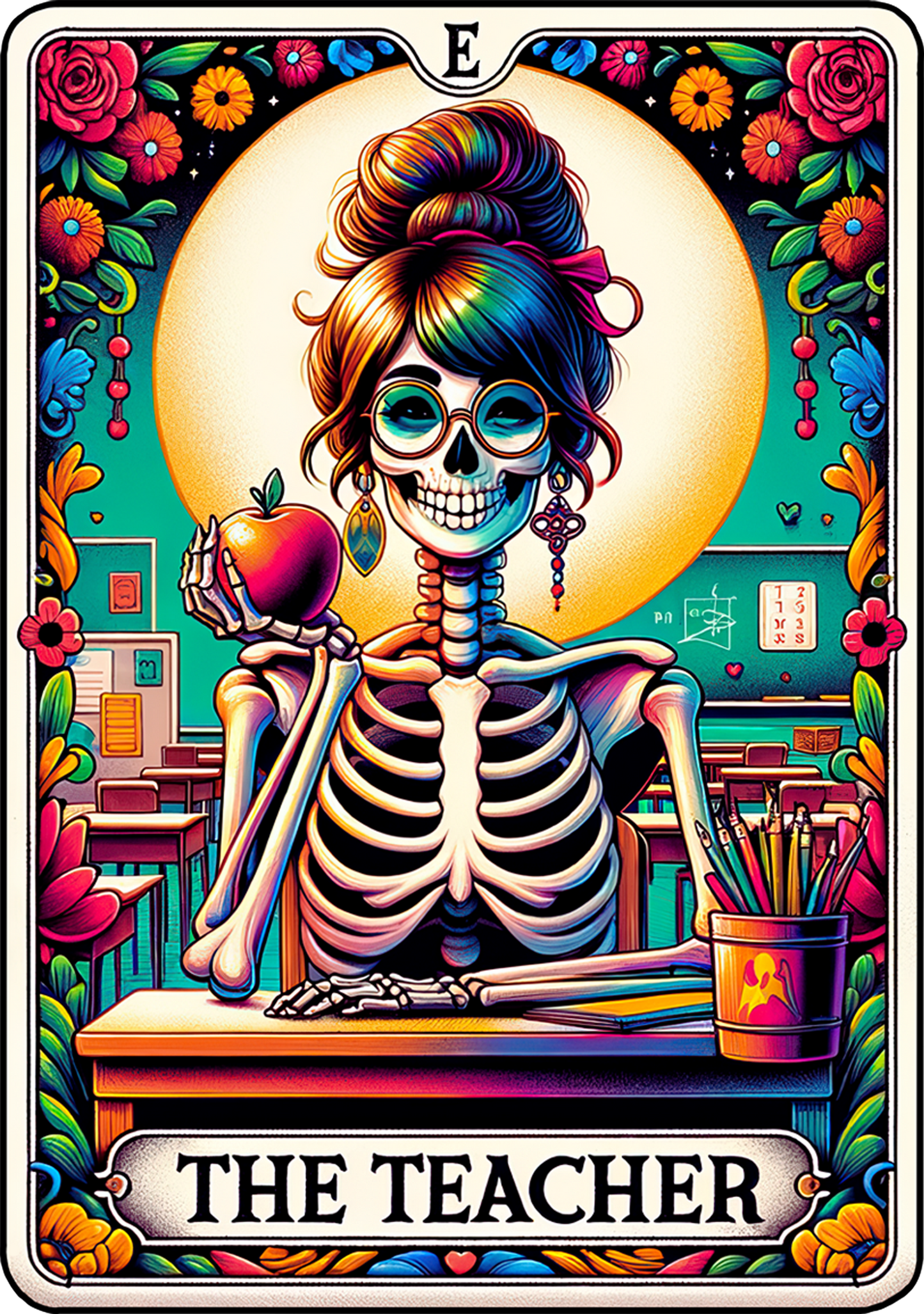 The Teacher Tarot UV DTF Decal