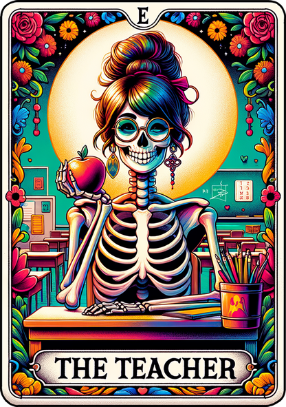 The Teacher Tarot UV DTF Decal