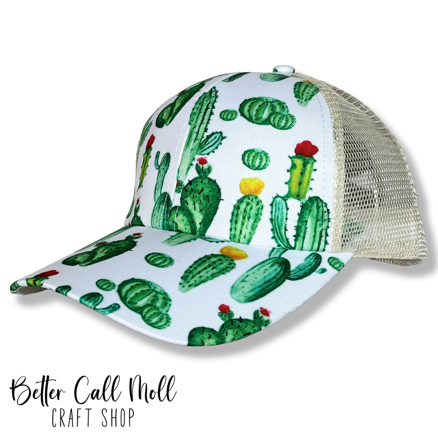Ponytail Hat – Blank Mesh Back Cap for Hat Patches | Multiple Styles Available