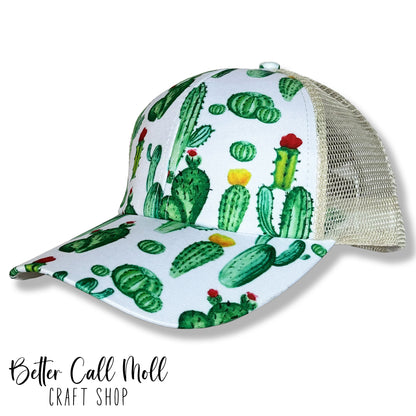 Ponytail Hat – Blank Mesh Back Cap for Hat Patches | Multiple Styles Available