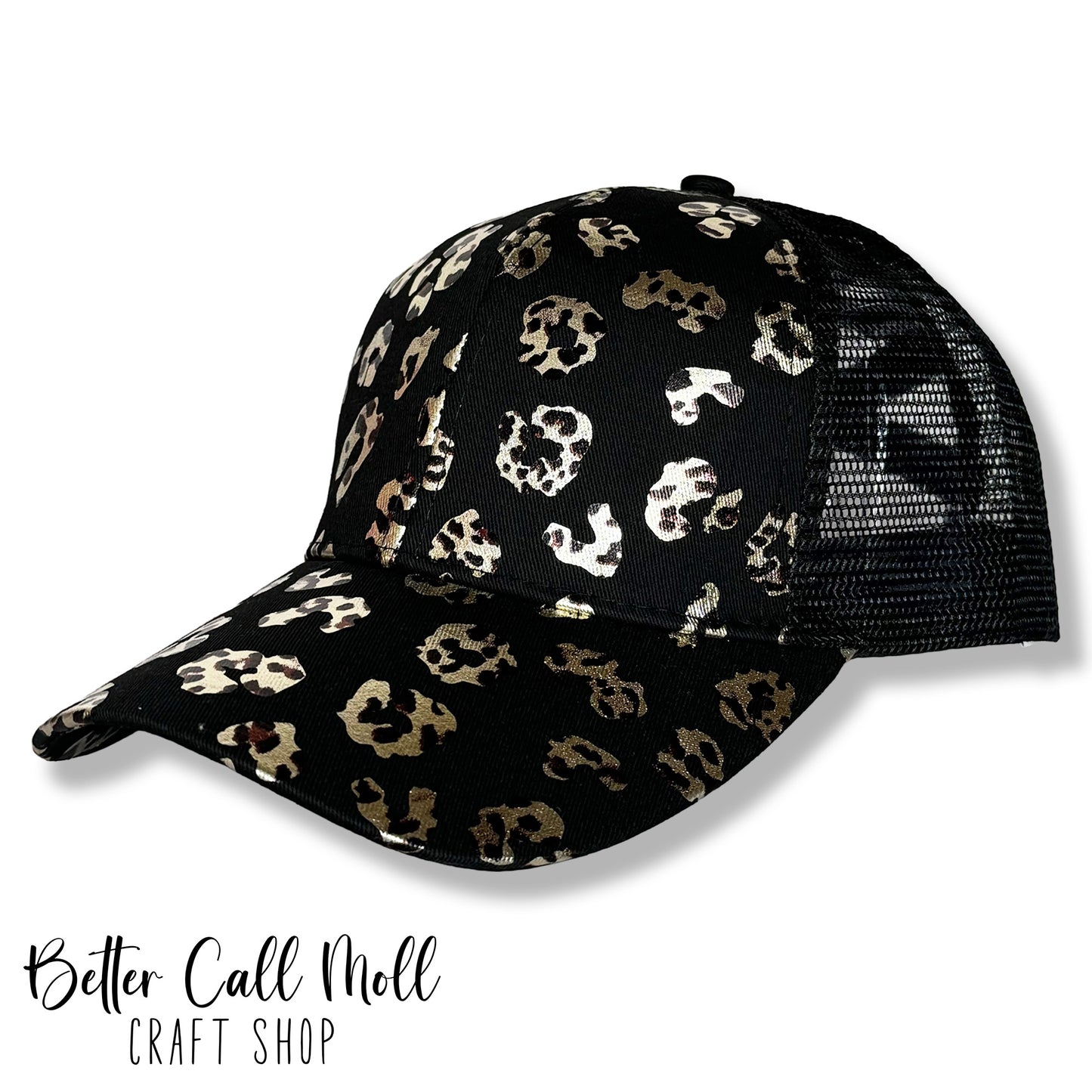 Ponytail Hat – Blank Mesh Back Cap for Hat Patches | Multiple Styles Available