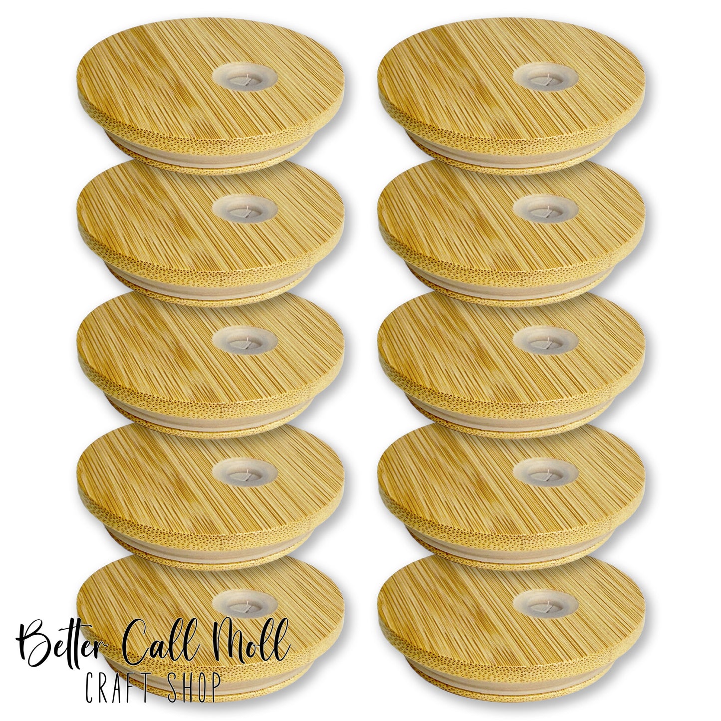 *SALE* 10 Pack Bamboo Lids for 16oz Tumblers