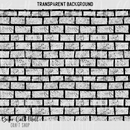 Distressed Bricks UV DTF 20/30oz Skinny Tumbler Wrap